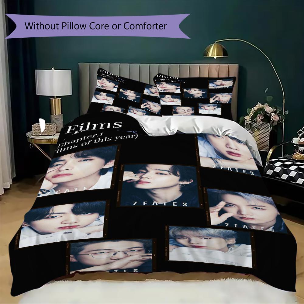 Sunset Love Heart Threepiece Set 1 Duvet Cover 2 Pillowcase Without Core Without Core Bedding Set Duvet Cover And Pillowcase