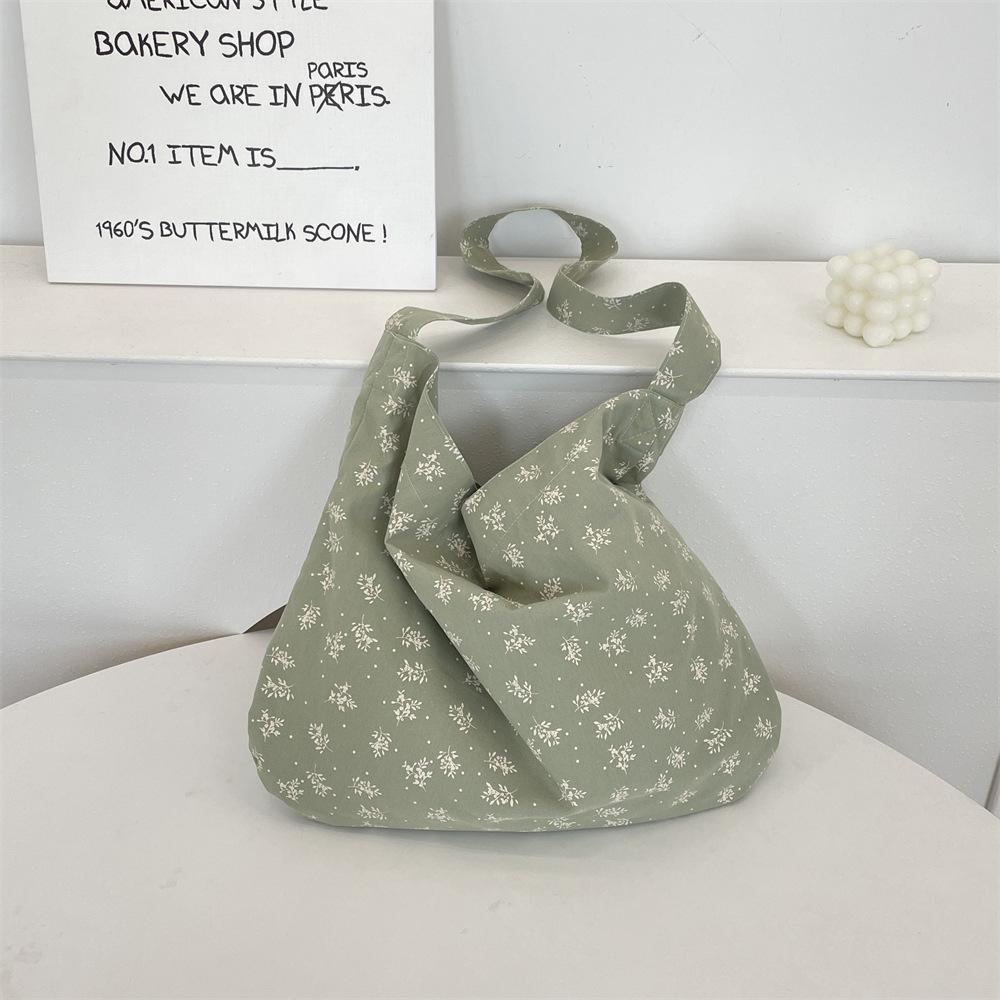 43 gebrochene Blume Canvas-Tasche Damen Frühling und Sommer neu lässig eine mit Umhängetasche große Kapazität Schultertasche