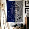 FC Porto Poster Wandbehang Gedruckte Stoffdecke Dekorative Wandteppiche für Schlafzimmer Wohnzimmer Heimdekoration