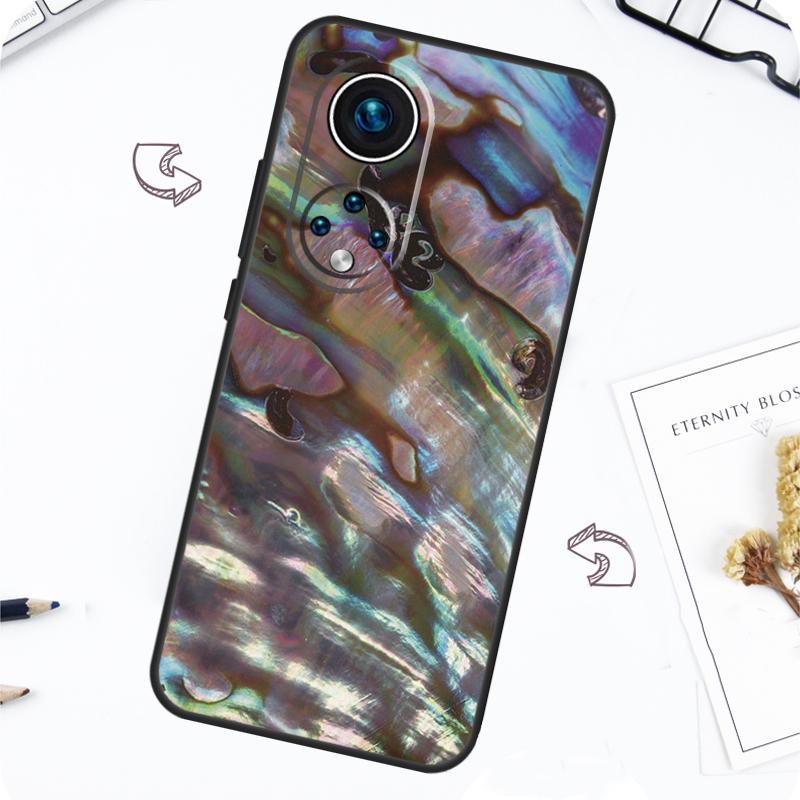 Abalone Sea Shell Texture Case For Honor Magic 7 Lite 5 6 Pro Honor 200 50 70 90 Lite X8b X9a X8a X8 X9 X9c X9b Cover