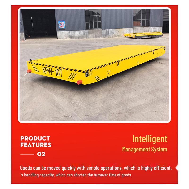 Omnidirectional 5T-10T Electric Flatbed Yard Car for Workshop Handling
