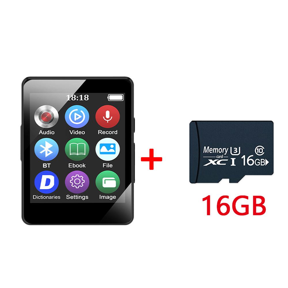 1.77inch Portable MP3 Player Bluetooth 5.0 Music Stereo Speaker Mini MP4 Video Playback With LED Screen Recording For Walkman