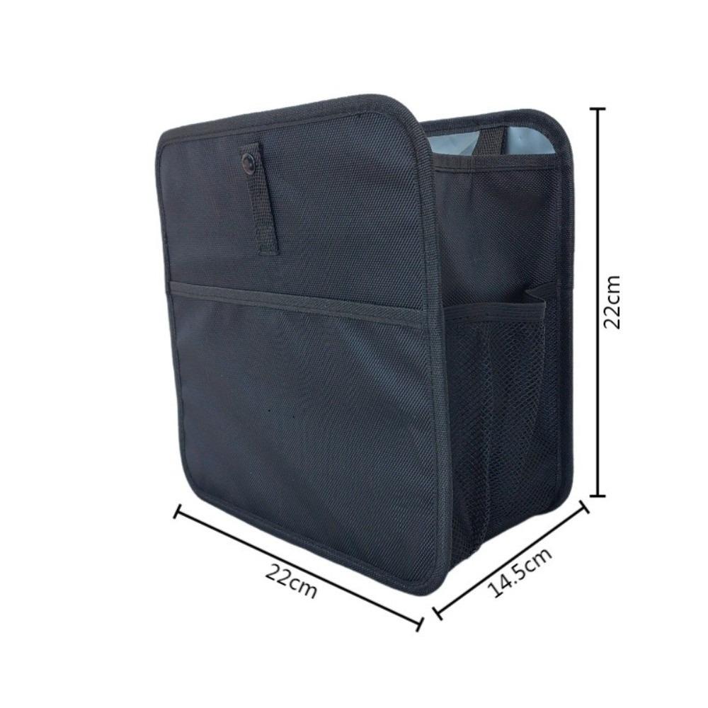 Zipper Compartment Car Storage Bag Durable Hanging Bag New Car Trash Can