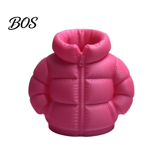 Marker Holder Down Jacket Pen Holder, 3D Printed Funny Puffer Pencil Cup, Office Cup Small Desk Organizer Storage Box for Home Desktop Decor Unique