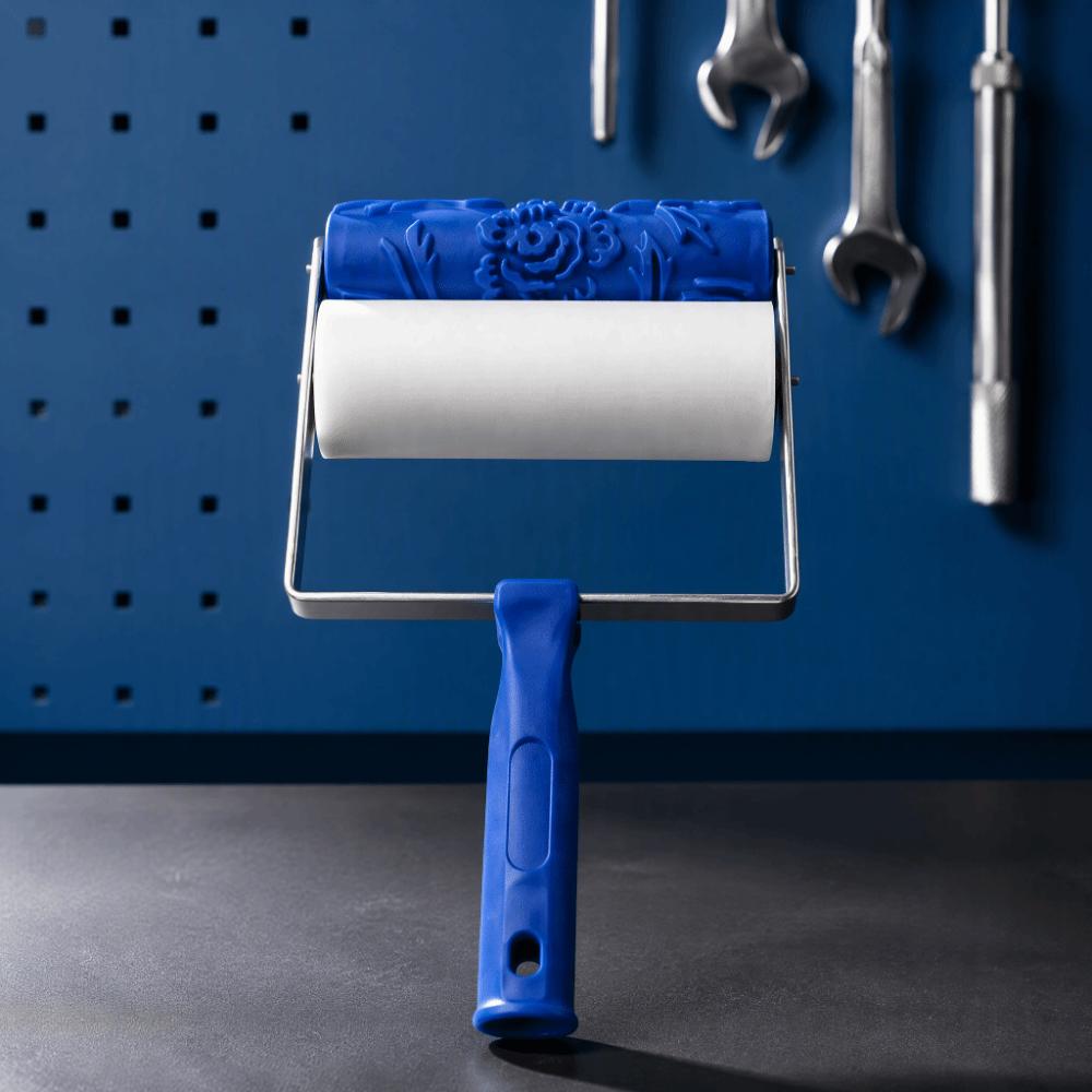 Reusable Patterned Paint Roller Texture Paint Tool Wall Painting Roller Cabinets Painting