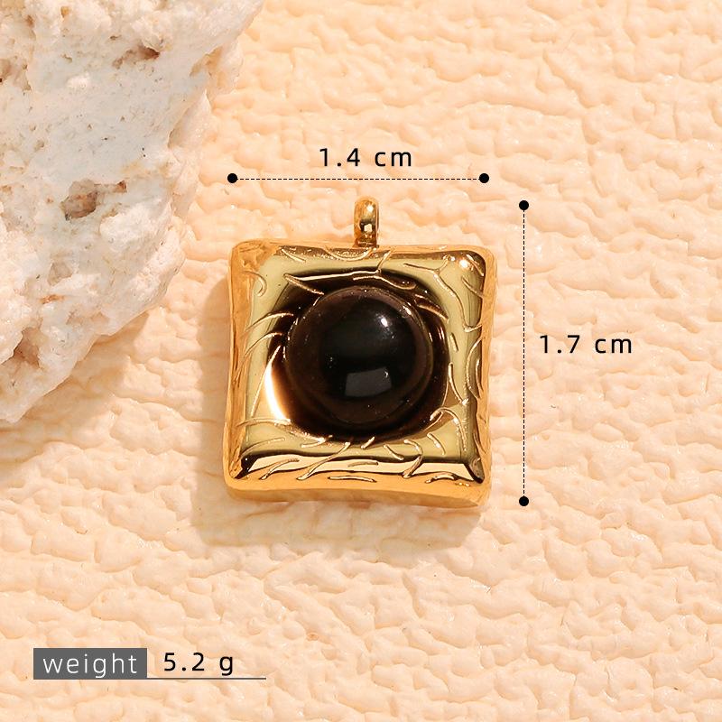 Multicolor Natural Tiger Eye Stone 18k Gold-Plated Necklace & Earrings Accessories