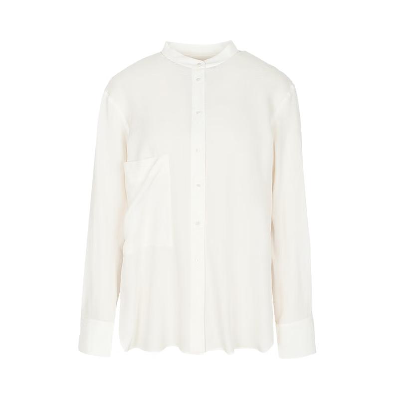 Less 2025 Winter Long Sleeve Stand Collar Shirt