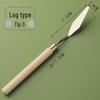 Rosewood Handle Oil Painting Knife: Acrylic & Gouache Pigment Scraper with Varnishing Flat and Pointed Blades
