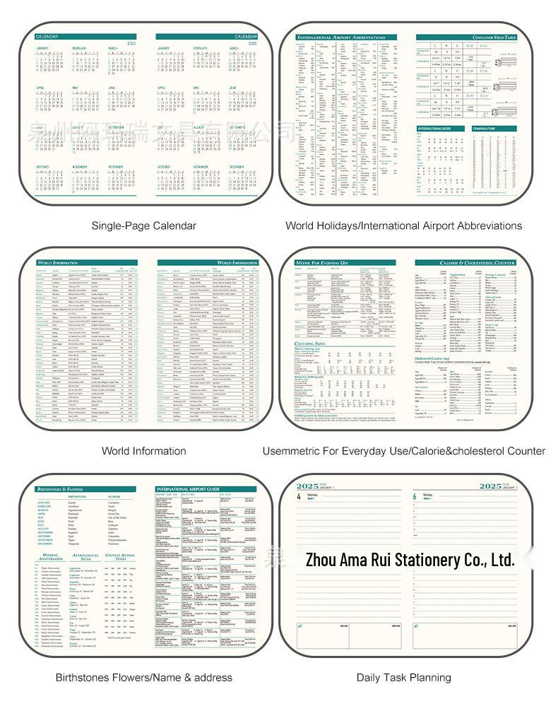 2026 English-Spanish Daily Planner Diary & Calendar Notebook