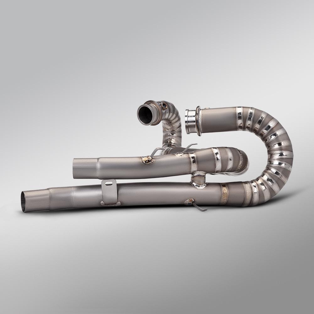 Triumph Tiger 1200 XE Titanium Front Exhaust Pipe (19-23) - Motorcycle Moped Mod Accessory