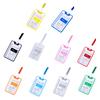ID Name Card Sleeves 17' Lanyards Badges Pendant Kit Waterproof Non-scratch Fit for Factory Worker Office Staff Student