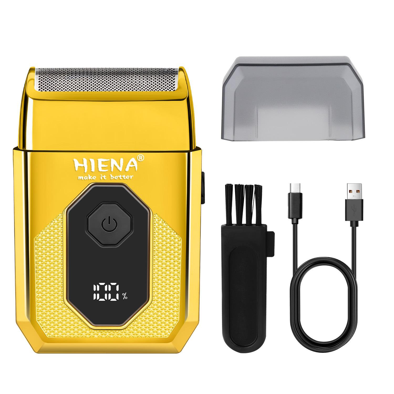 Men s 2025 Rechargeable Portable Electric Shaver with Whitening Feature