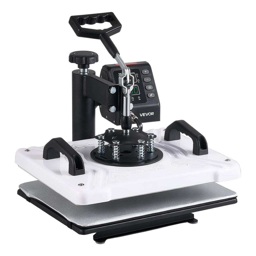 Heat Press Machine 29 x 38 cm Sublimation Press Machine Swing Away, Heat Up Fast and Even, Digital Precise Time and Temperature Control, for T-Shirts,