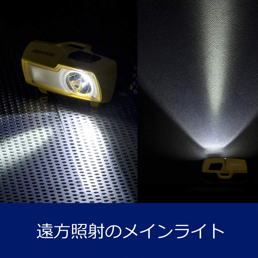 GENTOS LED headlight 190 lighting for 3 Uses 1 AA battery Combibreaker Compliant with ANSI standards Wide range illumination [Brightness
