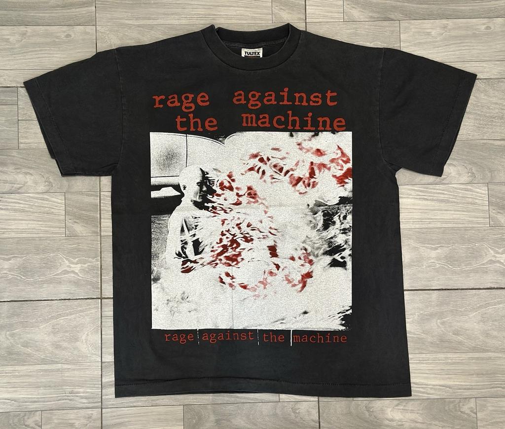 RAGE AGAINST THE MACHINE vintage 1993 EUROPEAN TOUR t shirt