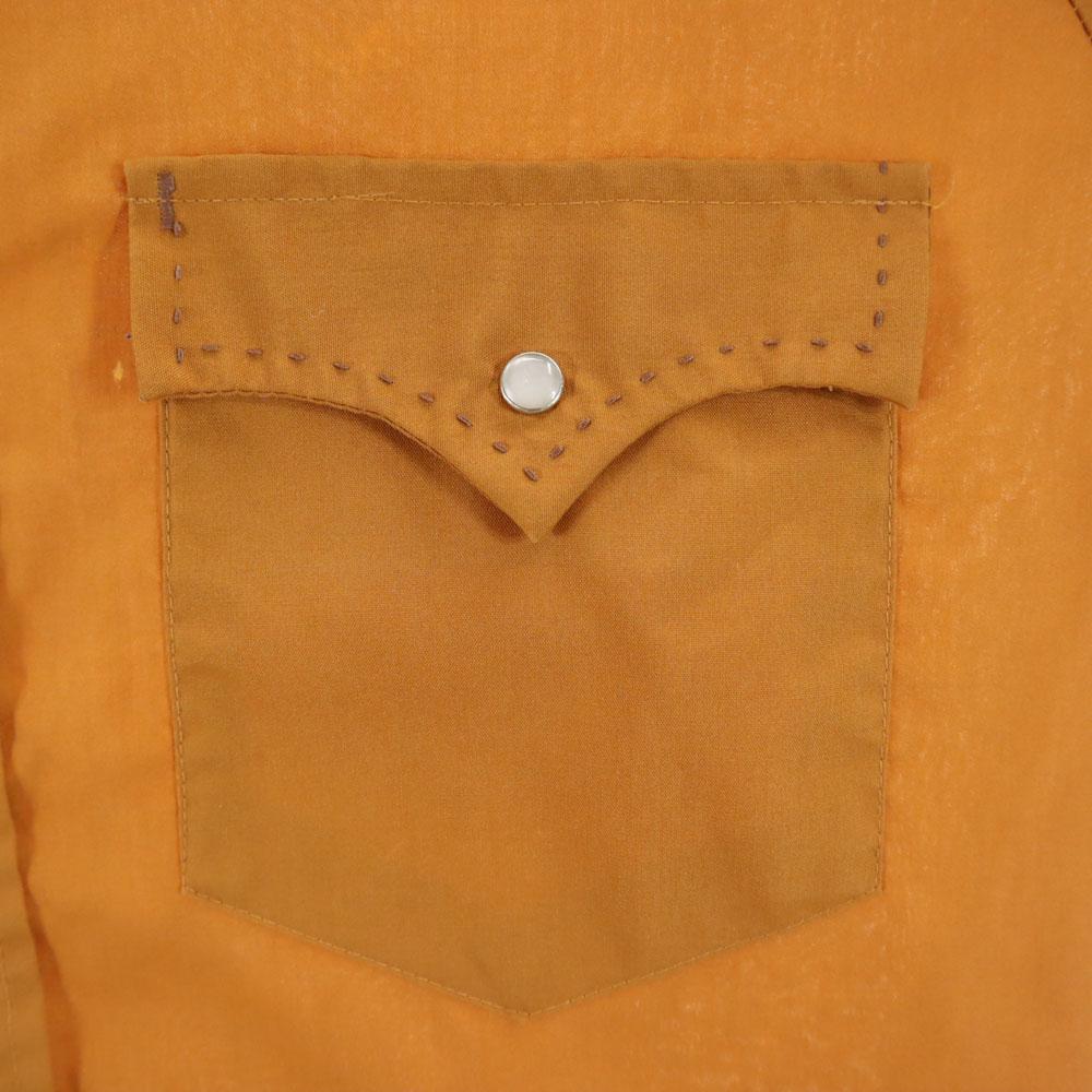 TUP BRAND 70s vintage Long sleeve Western shirt Camel Men's Used