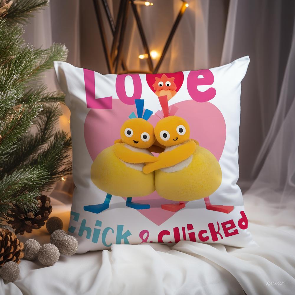 

cute t-Twirlywoos Cushion Cover Premium Comfort Reversible Pillow Cove -Two in One Design for Any Room & Car Interior 12x12Inch