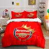 Set Biancheria da Letto Squadra di Calcio Arsenal Copripiumino Copripiumino Federe Arredamento per la Casa (1 * Copripiumino 2 * Federe, senza piumino)