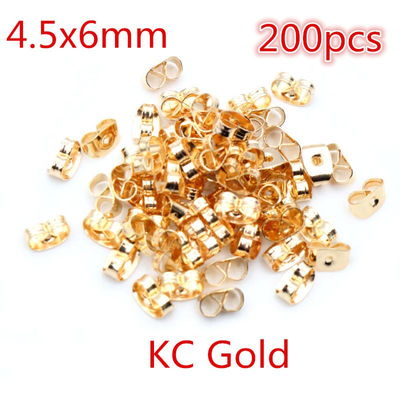 Multi-colors Metal and Plastic Earring Back Plug Cap Nail Accessories Anti-allergic Anti-inflammatory DIY Jewelry Accessories