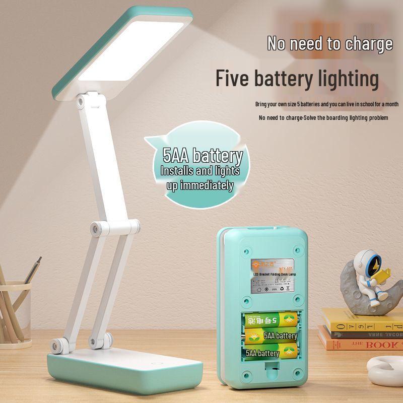 

Mingzhi 805LED Foldable Desk Lamp - Battery Operated, Eye-Friendly, Portable, Long-Lasting