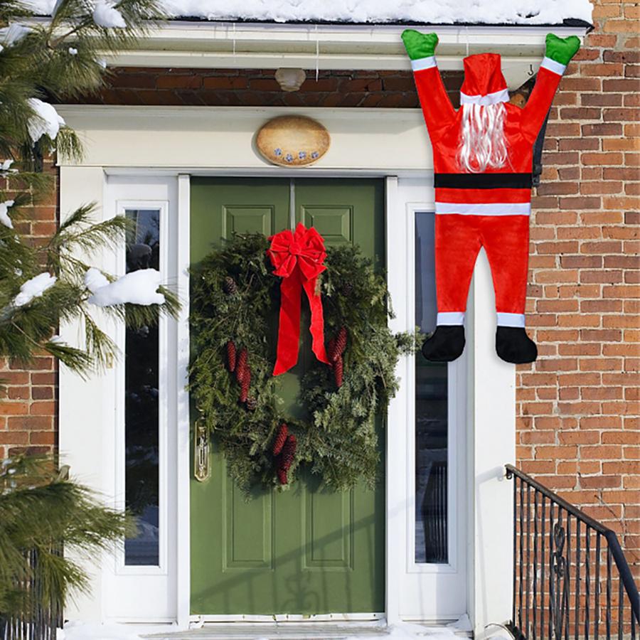 Climbing Hanging Santa Claus Christmas Xmas Party Decor Indoor Outdoor Roof Yard