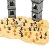 30/100pcs 1.06inch Medieval Soldier Model Color Mixed Role Playing Doll Sand Table Scenario Exercise Collection YMY