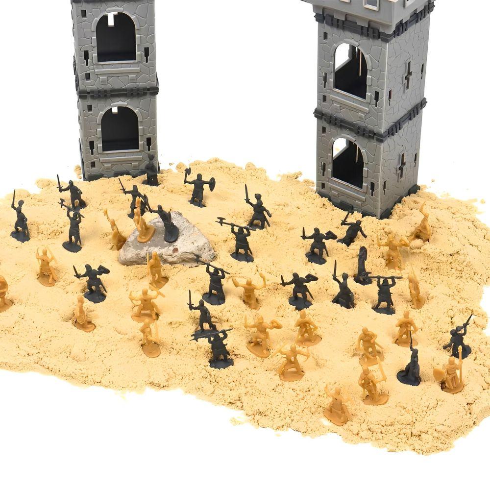 30/100pcs 1.06inch Medieval Soldier Model Color Mixed Role Playing Doll Sand Table Scenario Exercise Collection YMY