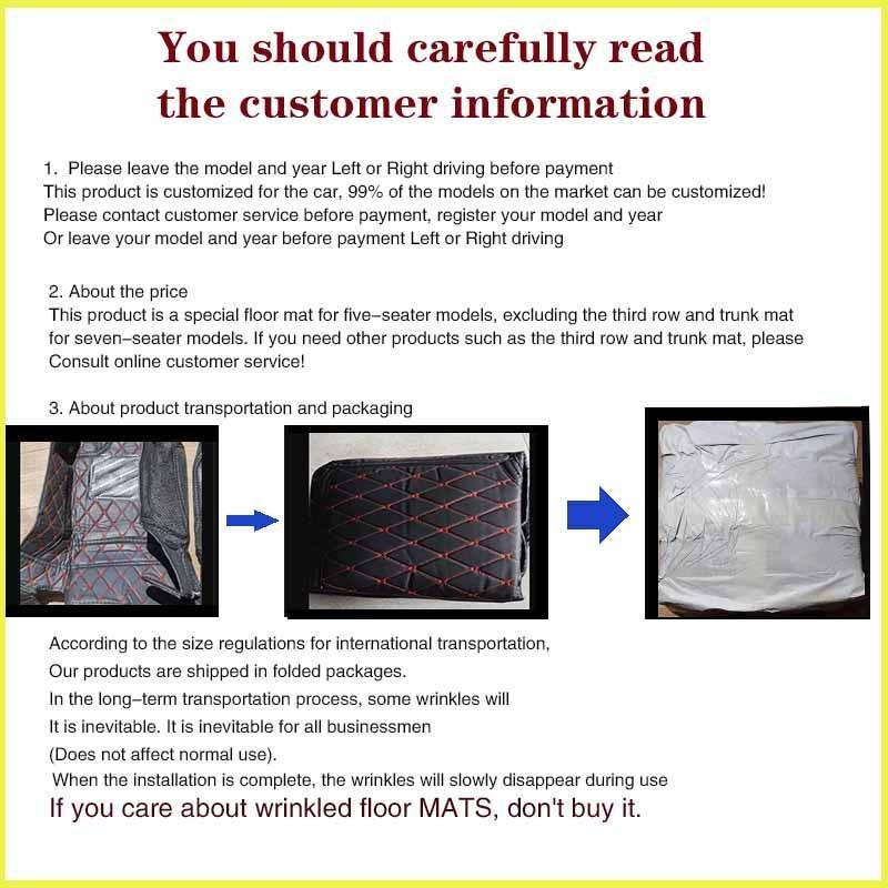 Leather Car Trunk Mat For For Haval H6   Full Coverage  Auto Interior Accessorie Styling Anti-Slip Waterproof