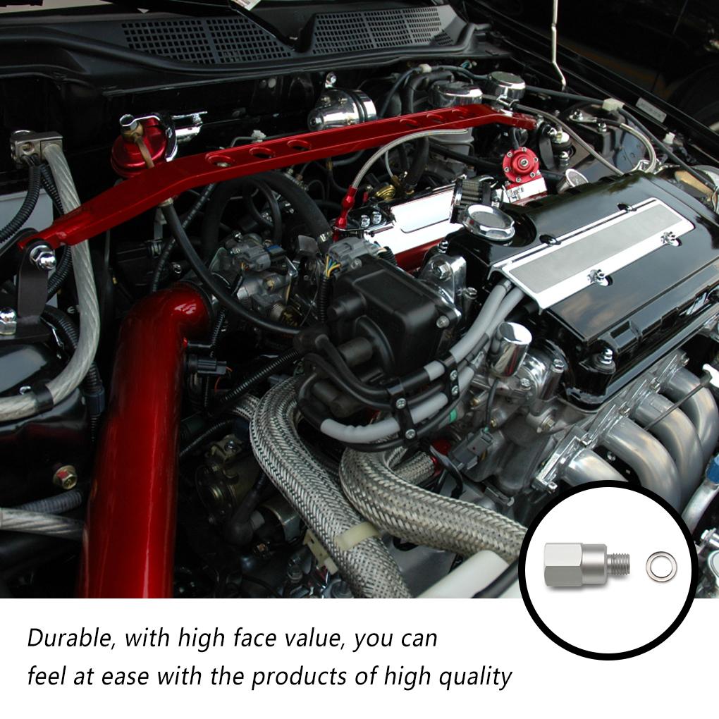 Adapter Sensor 3/8 NPT Engine Temperature M12 1.5 Automobile Coolant Angled Accessories Replacement Aluminium Durable