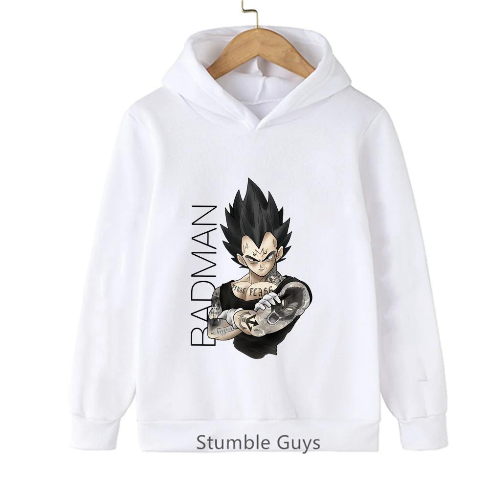 Boys Warm Hoodie Dragon Ball Spring Autumn Goku Vegeta Super Saiyan Kakarot Girls Clothes Sweatshirt