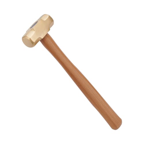PandaHall Solid Brass Hammer with Wooden Handle, Jewelry Craft Tool, 298x76x30mm, Craft Hammer, Handmade DIY Tool, Durable Hammer, Multifunctional