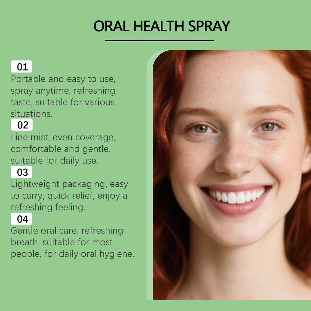Oral Care Spray For Daily Cleaning, Fresh Odor Care, Comfortable And Clean Oral Care,30ML