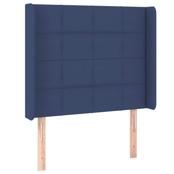 VidaXL LED Headboard Bedroom Furniture Single Bed Accessory Headboard Bed Frame Interior Blue 3124036