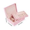 Box Double Layer Storage Lock Jewelry Display Organizer Ring Earrings Necklace Case Bracelet Packaging Container