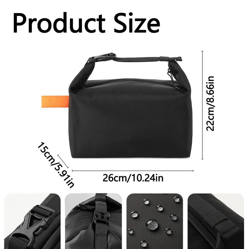 Fashionable and simple insulated bag, office worker, large capacity lunch box bag, student hand carrying bento bag.