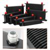 Oil Cooler AN10 Universal British Engine Transmission Oil Cooler Cooling System Aluminum 7/10/13/16/19/25/30 Rows Oil Radiator