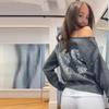 Europese & Amerikaanse Pailletten Vleugel Effen Kleur Dames Casual Set, 2026 Collectie