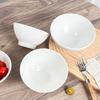Ins Style White Ceramic High-Temperature Rice & Ramen Bowl