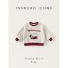 Insbobo Girls' Sweatshirt 2026 Spring New Style Baby Cute Red Top Spring and Autumn Children's Clothing Kids' Wear