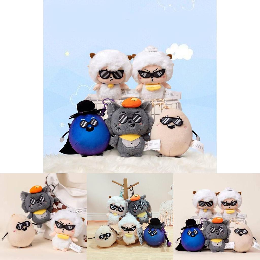 Pleasant Goat And Big Big Wolf Crystal Plush Keychain Soft Toy For Birthday Gift For Teens