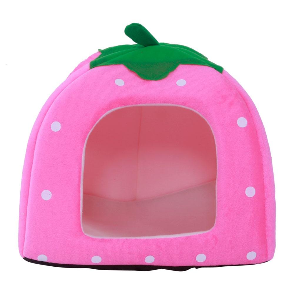 strawberry dog bed