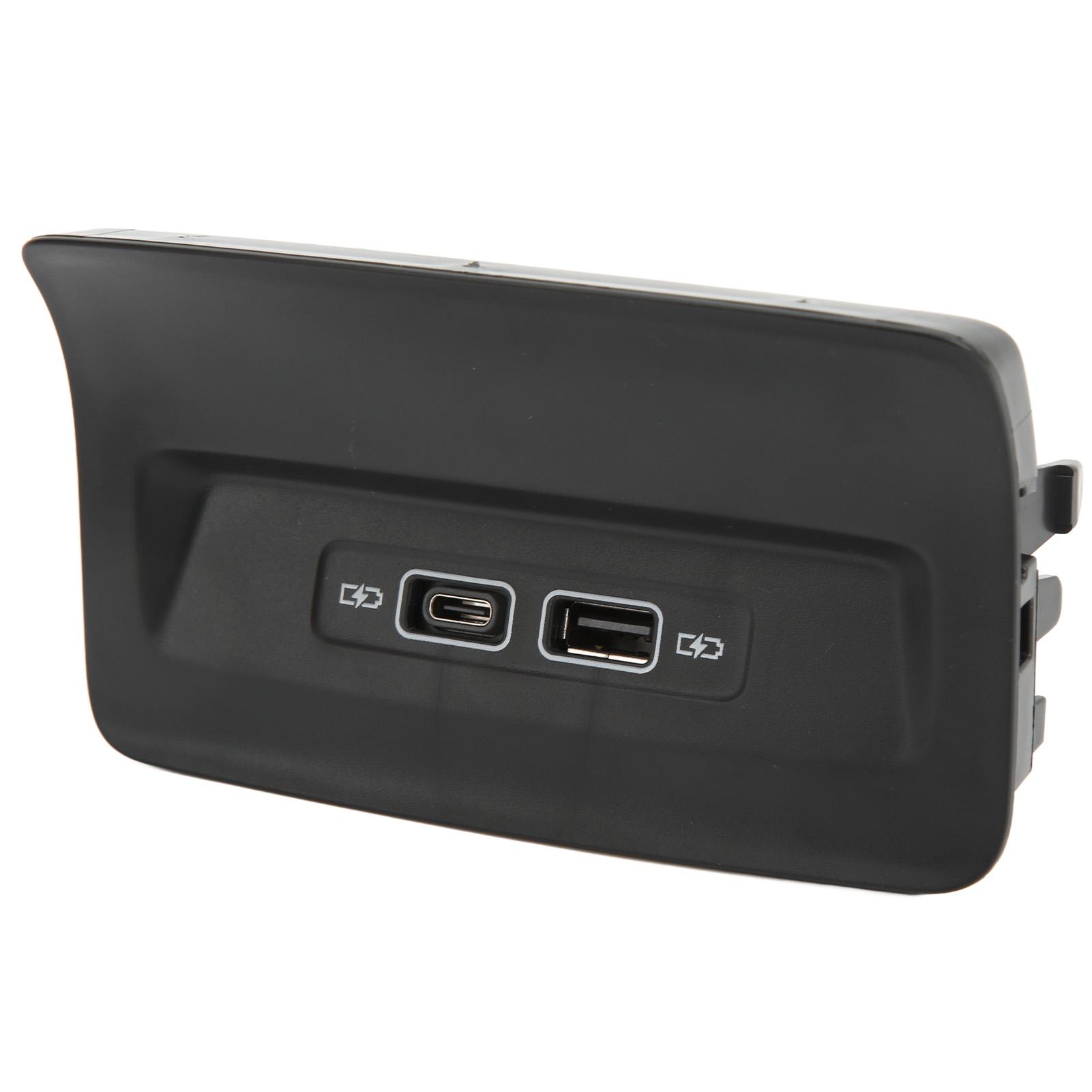 

Black Rear Seat USB Charger Port Socket 5QD035726L Replacement for KODIAQ KAROQ 2017+