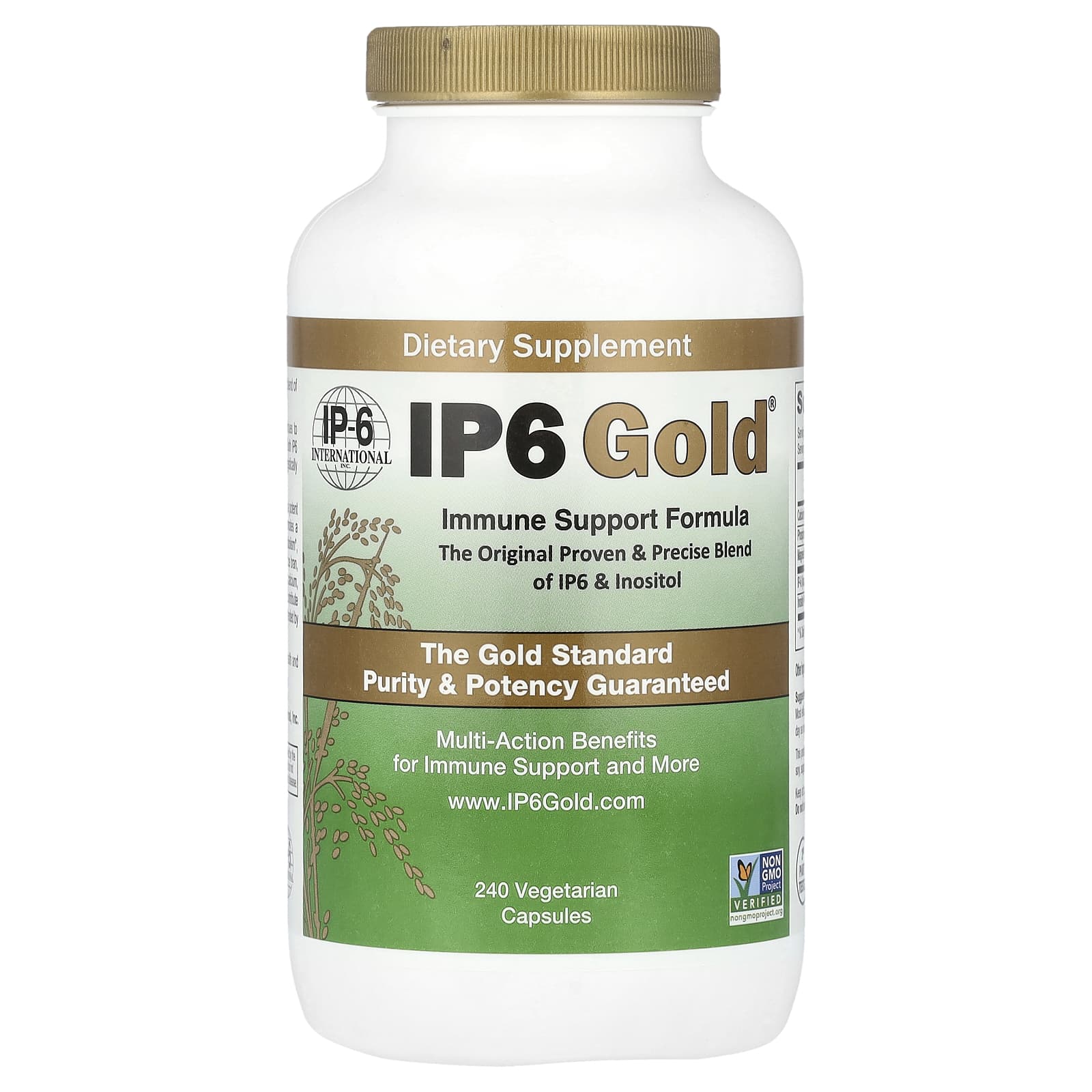 

Ip-6 International, Ip6 Gold, Immune Support Formula, Veggie Capsules 240