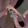 Ultra-gleaming Full-diamond Five-pointed Star Earrings - Luxurious Style Stud Earrings with Exquisite Design, Unique Ear Jewelry for Women.