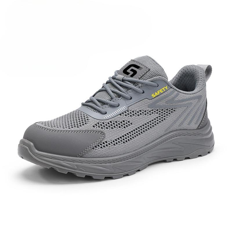 Fashion New Men's Safety Shoes Anti-crush Anti-puncture Anti-slip Steel-toed Shoes Breathable Protective Women's Safety Work Shoes