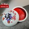 Calligraphy and Painting Seal Ink - Bright Red Vermilion, 90g & 60g, with Castor Oil.