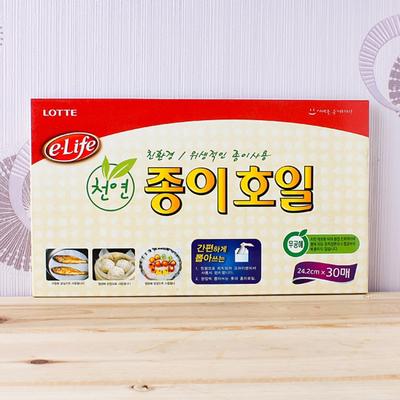 Lotte Paper Foil (Sheet Type) (24.2cmx30 Sheets) Cooking Foil