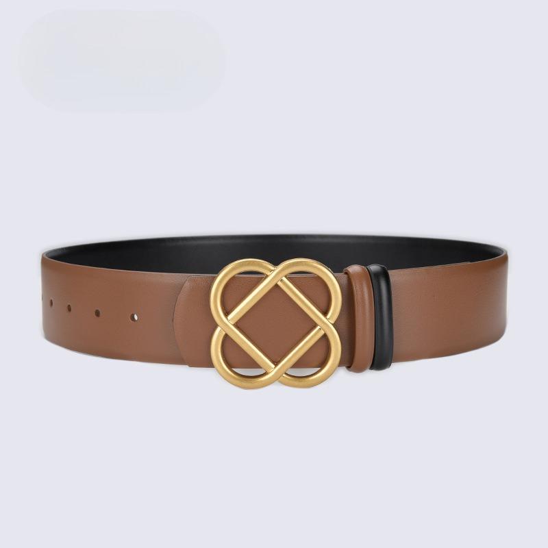 A Fully Matched Genuine Leather Belt, Suitable for The Decorative Dress of Women's Coats, and For The Belt of Windbreakers