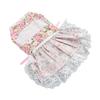 Dog Dress Soft Breathable Cute Stylish Floral Puppy Dress with Bowknot for Daily Wedding Birthday