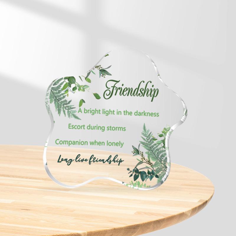 Transparent Shaped Acrylic Gift Friends Girlfriends Desktop Living Room Bedroom Decorations Ornaments